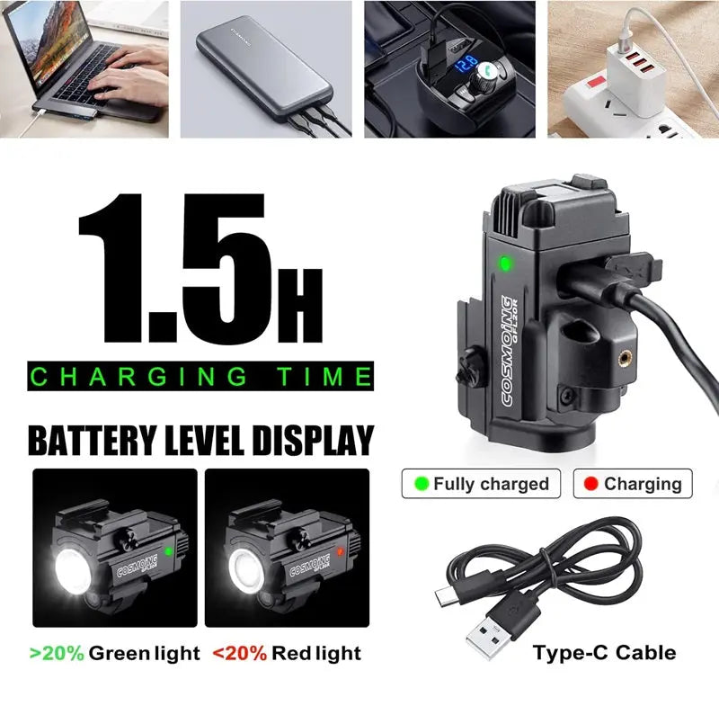 Pistol Tactical Flashlight NSO Gear 