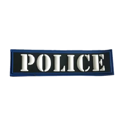 Police Velcro Patch 3D Black - Σήμα Αστυνομίας με Velcro