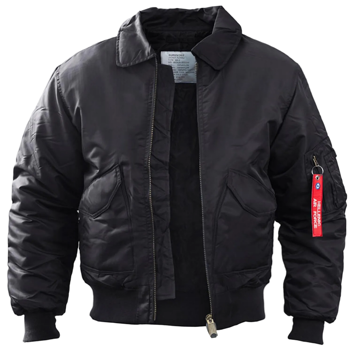 Survivors Flight Jacket Black - Ανδρικό Τακτικό Μπουφάν