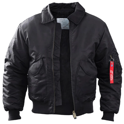 Survivors Flight Jacket Black - Ανδρικό Τακτικό Μπουφάν