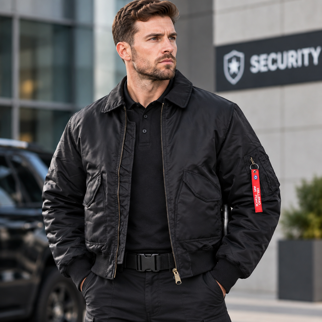 Survivors Flight Jacket Black - Ανδρικό Τακτικό Μπουφάν