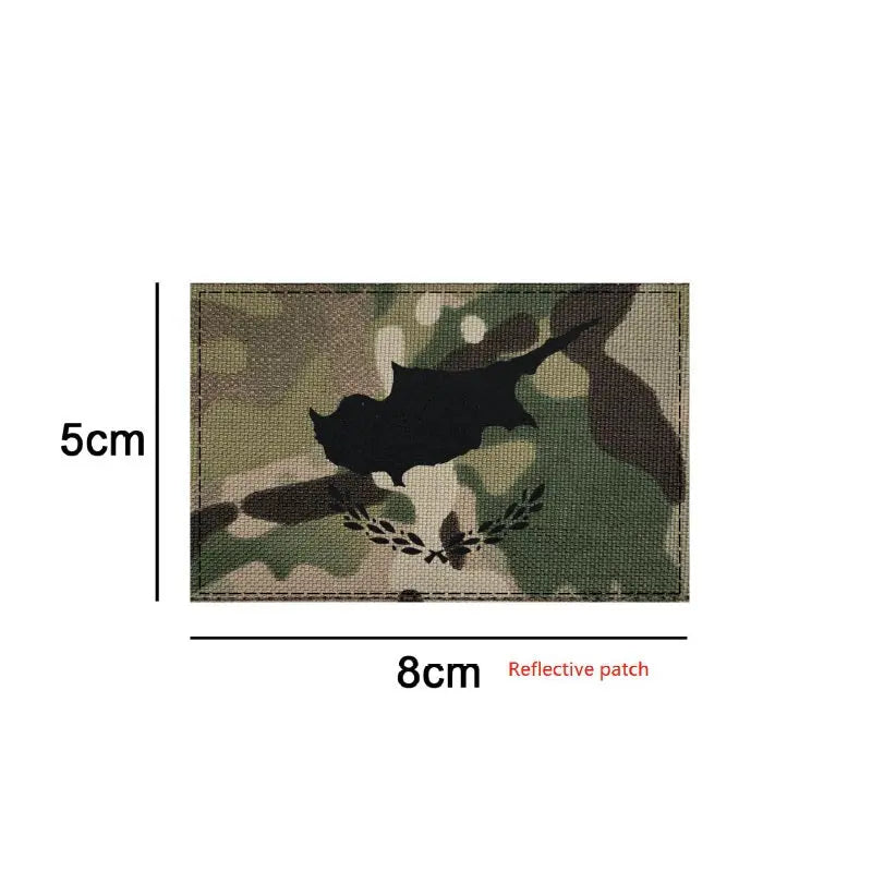 Reflective patch - camo Flag of Cyprus NSO Gear Velcro