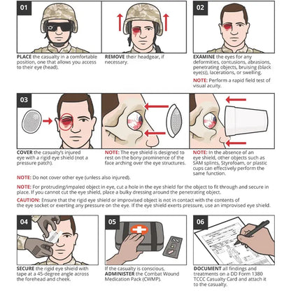 Rhino Rescue Aluminium Medical Eye Shield | Μεταλλικό Κάλυμμα Οφθαλμού - NSO Gear