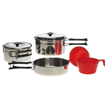 il-Tec Σετ Μαγειρικών Σκευών Camping Riad Stainless Steel για 2 Άτομα