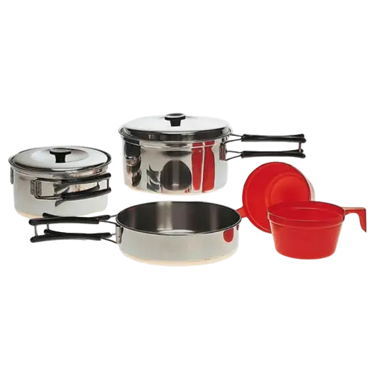 il-Tec Σετ Μαγειρικών Σκευών Camping Riad Stainless Steel για 2 Άτομα
