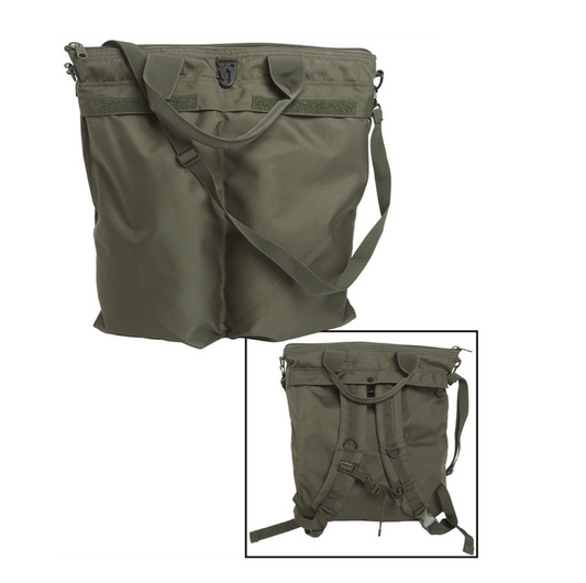 MIL-TEC OD US FLYER′S HELMET BAG WITH SHOULDER STRAPS NSO Gear Backpack