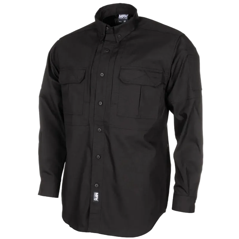MFH Shirt, "Attack", Black, Teflon, Rip Stop