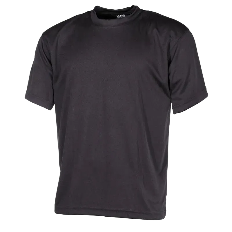 MFH Tactical T-Shirt Short Sleeve Black - Επιχειρησιακό Μπλουζάκι Quickdry