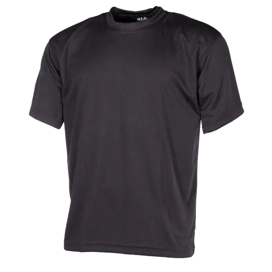 MFH Tactical T-Shirt Short Sleeve Black - Επιχειρησιακό Μπλουζάκι Quickdry