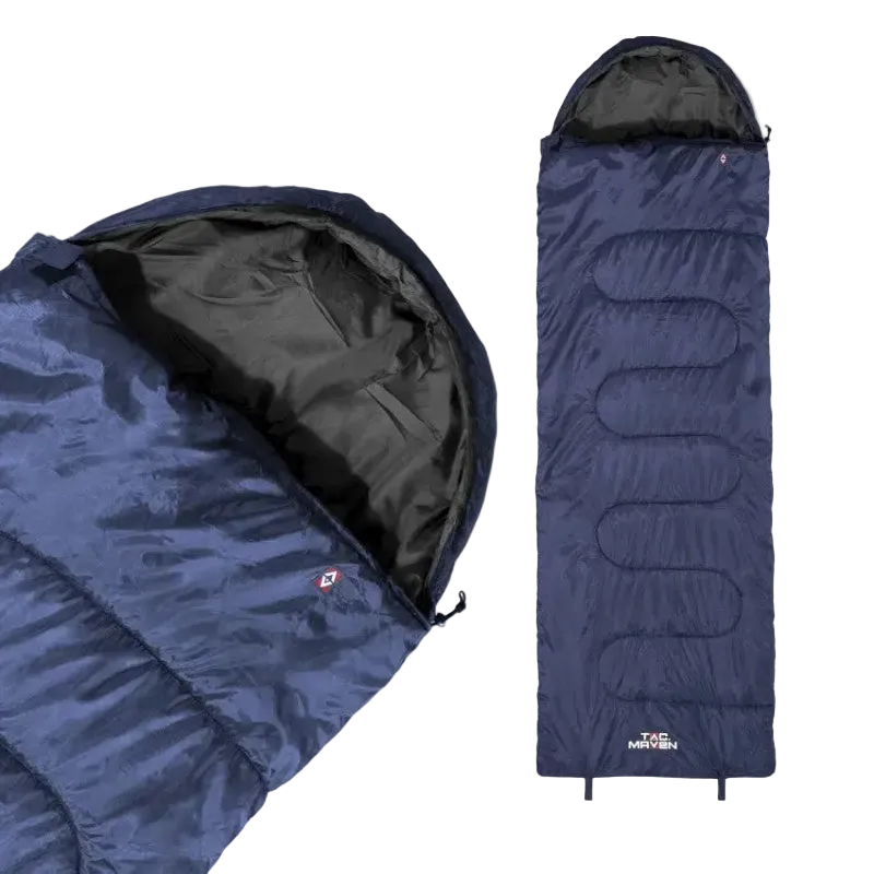 TAC MAVEN Major Sleeping Bag 370gr/m² Midnight Blue - Υπνόσακος Εκστρατείας