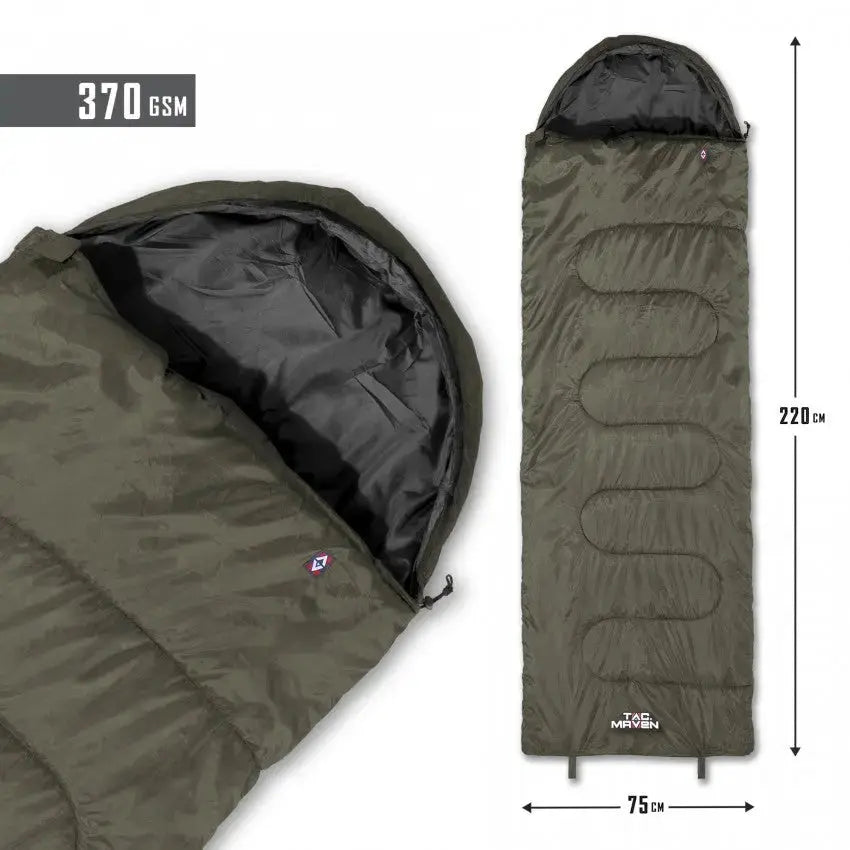 TAC MAVEN - Major Sleeping Bag 370gr/M² - RAL7013 NSO Gear 
