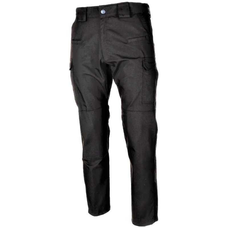 Black tactical pants on a white background