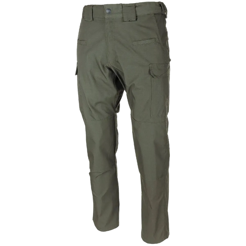 Green tactical pants on a white background