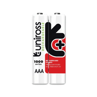 Uniross AAA 1000mAh Hybrio Rechargeable Batteries 4Pcs - Επαναφορτιζόμενες Μπαταρίες AAA
