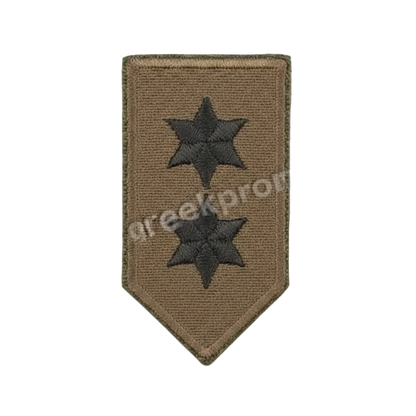 GreekForces Πέτου Υπολοχαγού Πράσινο Χαμηλής Ορατότητας - Subdued Rank Patch 1st Lieutenant