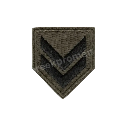 GreekForces Πέτου Λοχία Πράσινο Χαμηλής Ορατότητας - Subdued Rank Patch Sergeant