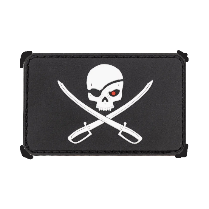 MFH Velcro Patch 3D Skull with Swords Black - Σήμα Velcro Κρανίο με Σπαθιά