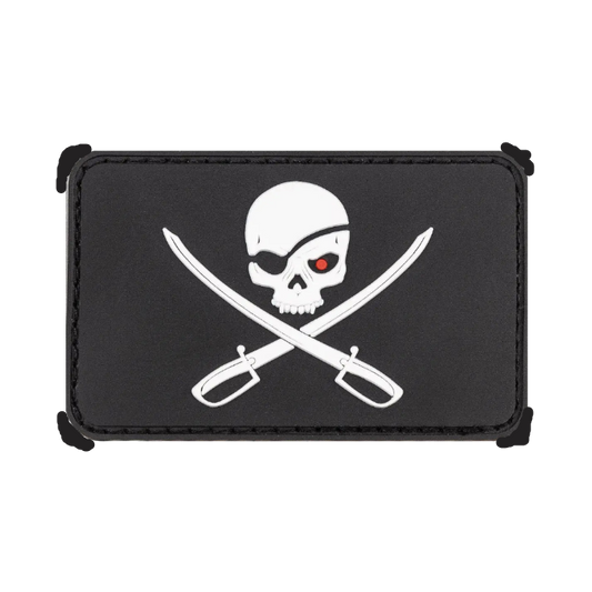 MFH Velcro Patch 3D Skull with Swords Black - Σήμα Velcro Κρανίο με Σπαθιά