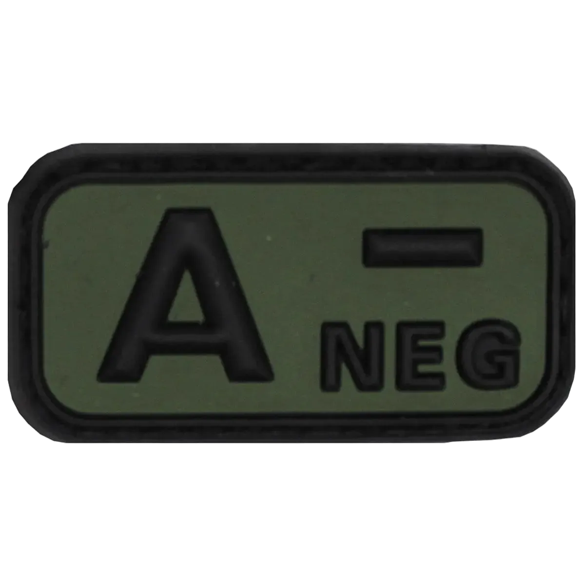 MFH Velcro Patch Blood Group A- 3D Black/OD Green - Αυτοκόλλητο Ομάδας Αίματος