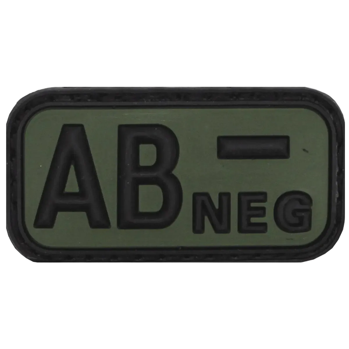 MFH Velcro Patch Blood Group AB- 3D Black/OD Green - Αυτοκόλλητο Ομάδας Αίματος