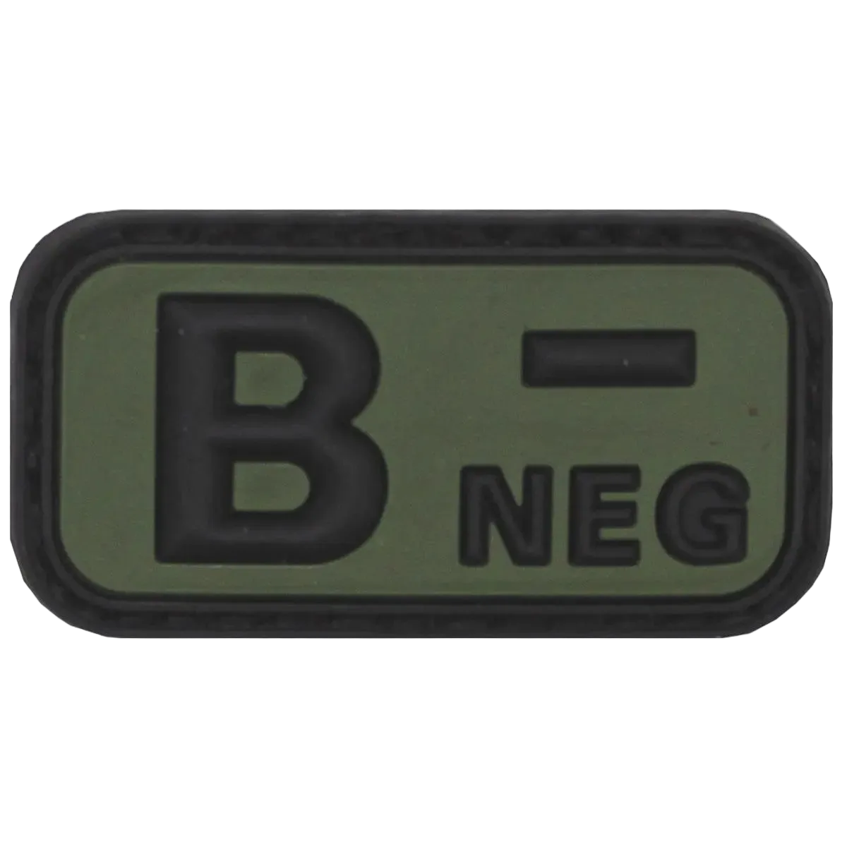 MFH Velcro Patch Blood Group B- 3D Black/OD Green - Αυτοκόλλητο Ομάδας Αίματος