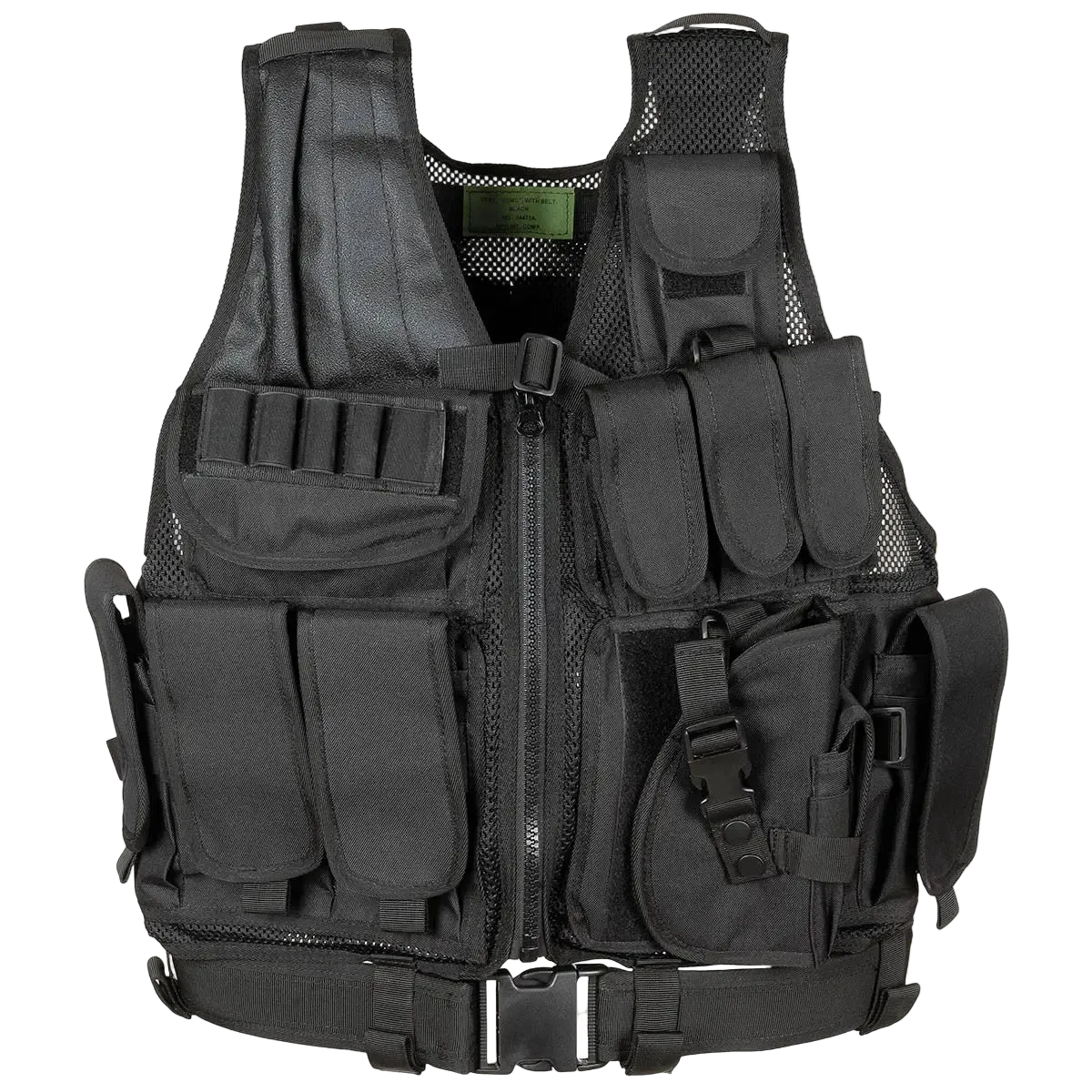 MFH Vest USMC with Belt Black - Τακτικό Γιλέκο με Ζώνη & MOLLE