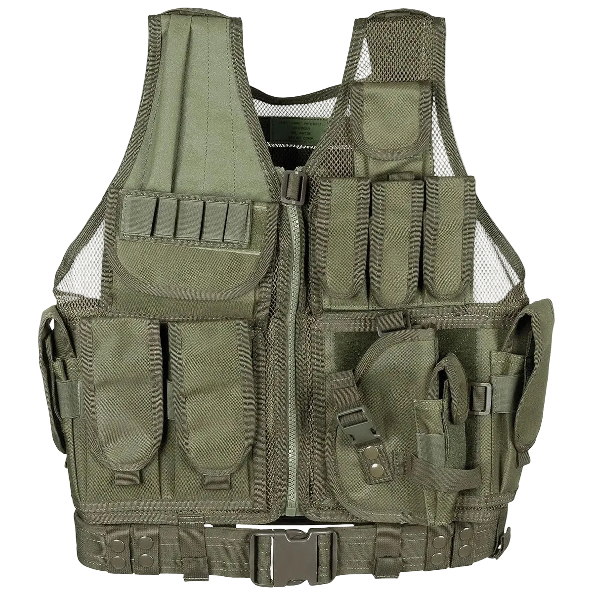 MFH Vest USMC with Belt OD Green - Τακτικό Γιλέκο με Ζώνη & MOLLE
