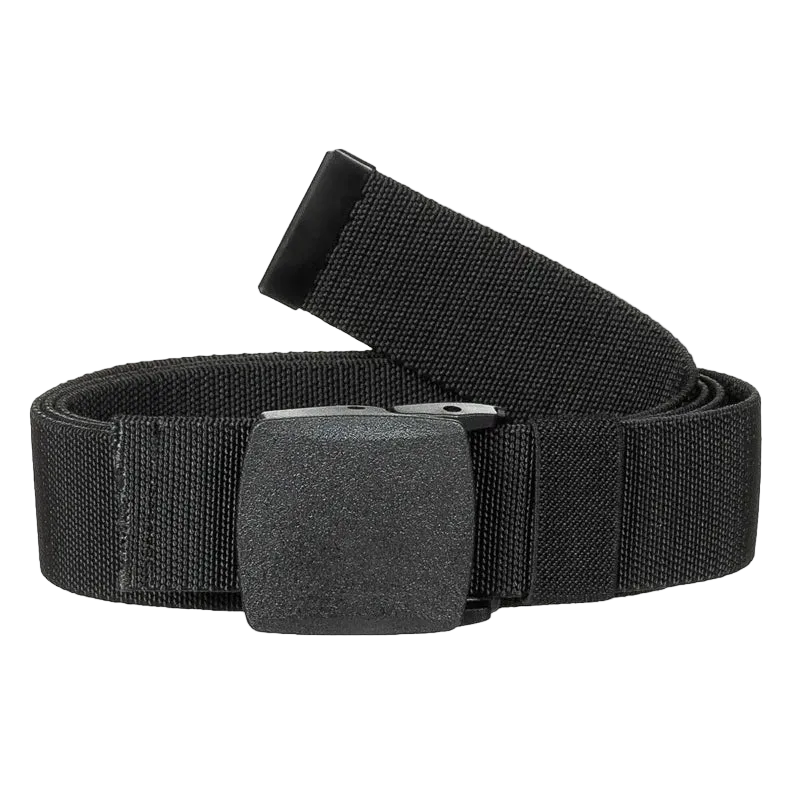MFH Tactical Elastic Web Belt Black 3.7cm - Ελαστική Ζώνη με Πόρπη