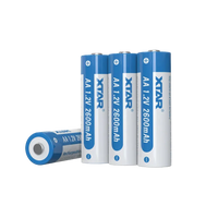 XTAR AA Ni-MH 2600mAh Rechargeable Battery 1.2V - Επαναφορτιζόμενες Μπαταρίες AA (Pack of 4)