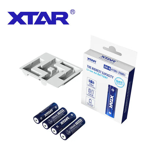 XTAR AA 1.5 V Rechargeable Lithium Battery - Pack of 4 NSO Gear 