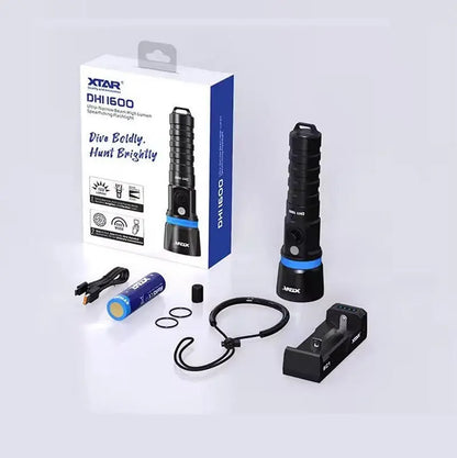 XTAR Hunter DH1 1600 Lumens Dive Light NSO Gear 