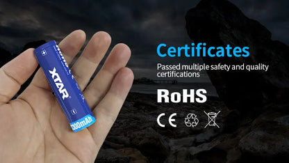 XTAR Rechargeable 3.6V Protected 18650 3300mAh NSO Gear Batteries