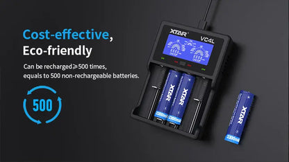 XTAR Rechargeable 3.6V Protected 18650 3300mAh NSO Gear Batteries