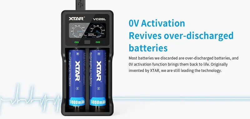 XTAR VC2SL Charger NSO Gear battery charger