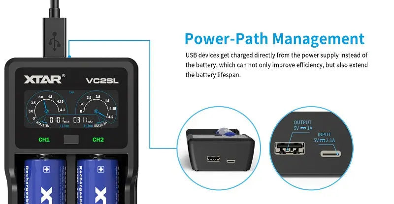 XTAR VC2SL Charger NSO Gear battery charger