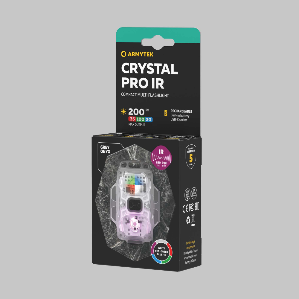Συσκευασία Armytek Crystal Pro IR Grey