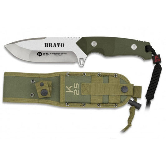 Tactical Knife, BRAVO green 12.5 cm