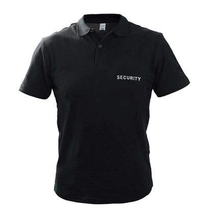 Survivors Polo Shirt Security Embroidery Black | Μπλουζάκι Πόλο SECURITY Κέντημα