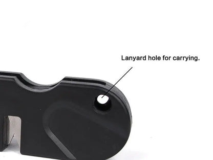 NSO Gear - sharpenerNSO Gear - sharpener 
Description

Pre-set carbides sharpen very dull edges quickly.
Specially shaped ceramic slot to finish edges and sharpen serrated blades.
TaperNSO Gear