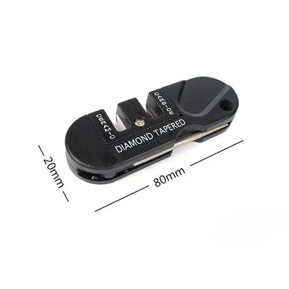 NSO Gear - sharpenerNSO Gear - sharpener 
Description

Pre-set carbides sharpen very dull edges quickly.
Specially shaped ceramic slot to finish edges and sharpen serrated blades.
TaperNSO Gear