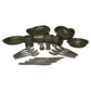 Camping cookware set 26 pcs OLIVE NSO Gear Cookware