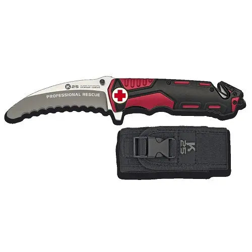 K25, PROFESSIONAL RESQUE, RED NSO Gear Hunting & Survival Knives