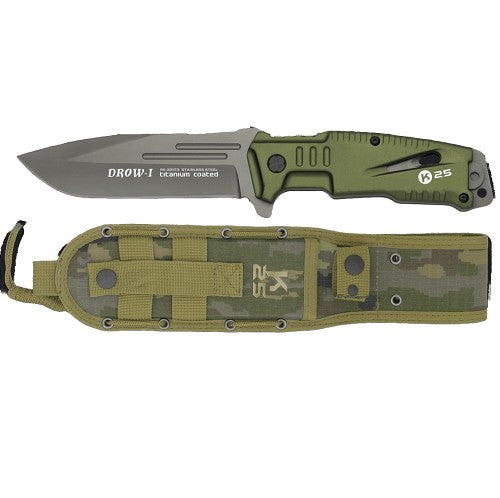 K25, Tactical Knife, DROW-I green NSO Gear Tactical Knife