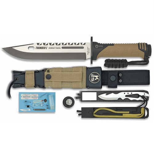K25, Tactical Knife, THUNDER I  SERIE ENERGY, TAN NSO Gear Combat Knives