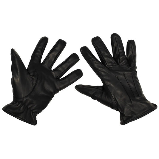 Leather Gloves, "Safety", black, cut-resistant NSO Gear Hunting & Shooting Gloves
