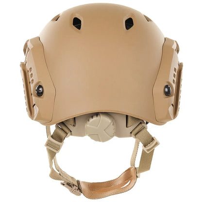 MFH - FAST paratrooper helmet kit COYOTEFAST paratrooper helmet kit COYOTE
Worked very well paratrooper helmet. Size adjustable pivot. Adjustable chin and neck strap. Velcro on interior padding for variabiNSO Gear