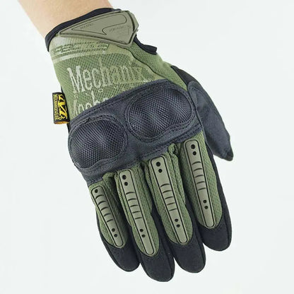 Mechanix Mpact 3 Full finger glovesModel Number: FTG-008Type:Tactical &amp;Military Leather Full GlovesMaterial:Leather and NylonColor: Black, Red, TanSize:M,L,XLFeature:Durable, Anti-skid, Wear-resisNSO Gear