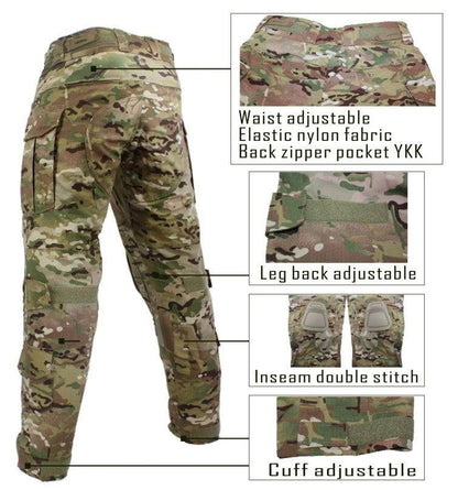 Military Tactical Pants - MCMilitary Tactical Pants - MC
Product Description



Brand Name: HAN WILD


Origin: CN(Origin)


Material: Cotton polyester


Closure Type: Zipper Fly


Model Number:NSO Gear