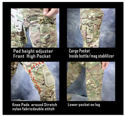 Military Tactical Pants - MCMilitary Tactical Pants - MC
Product Description



Brand Name: HAN WILD


Origin: CN(Origin)


Material: Cotton polyester


Closure Type: Zipper Fly


Model Number:NSO Gear