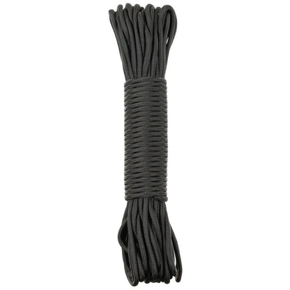 Parachute Cord, black, 100 FT, Nylon NSO Gear